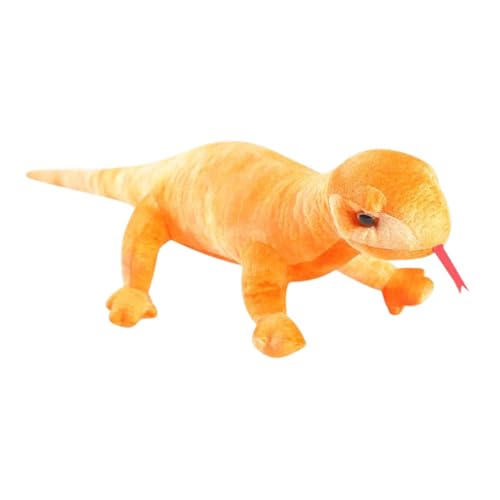 Perfeclan Realistische ausgestopfte Echsenpolk Reptile Tiere Spielzeug niedliche weiche fantasievolle Spielhäuser für Partybevorzugungen Freund Urlaub 100cm, Orange Perfeclan Realistische ausgestopfte Echsenpolk Reptile Tiere Spielzeug niedliche weiche fantasievolle Spielhäuser für Partybevorzugungen Freund Urlaub 100cm, Orange von Perfeclan