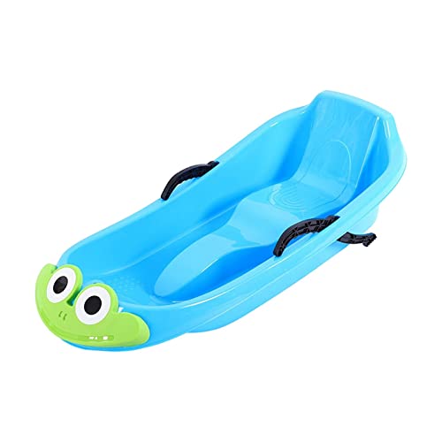 Perfeclan Rodelschlitten Sandschlitten Rutschfester Schneeschlitten Zum Skifahren, Blauer Frosch Perfeclan Rodelschlitten Sandschlitten Rutschfester Schneeschlitten Zum Skifahren, Blauer Frosch von Perfeclan