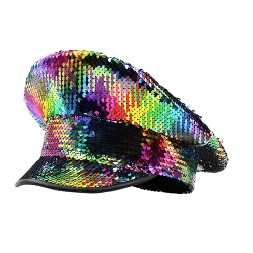 Perfeclan Sailor Hat glitzernde Mode -Paillettenhut für Cosplay Halloween Bühnenperformance von Perfeclan