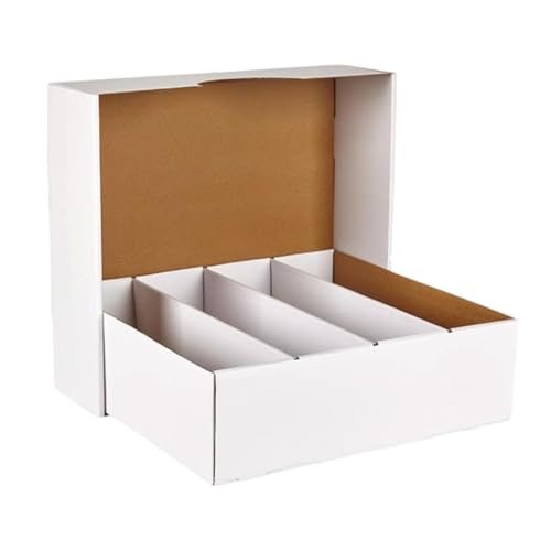 Perfeclan Sammelkartenbox mit Sortierfach, Schutz für Kartensammler mit Vier Fächern, Organizer für Sportkarten Perfeclan Sammelkartenbox mit Sortierfach, Schutz für Kartensammler mit Vier Fächern, Organizer für Sportkarten von Perfeclan