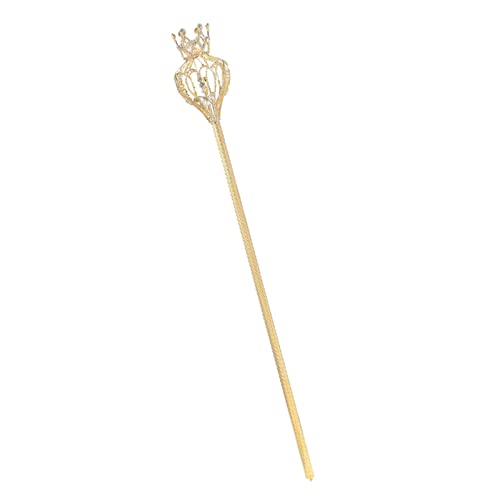 Perfeclan Scepter Pageant Zauberstab Kostümzubehör Prince Scepter Requisiten für Party Festival Kostüm Geburtstagsgeschenk Schönheitswettbewerb, Gold von Perfeclan