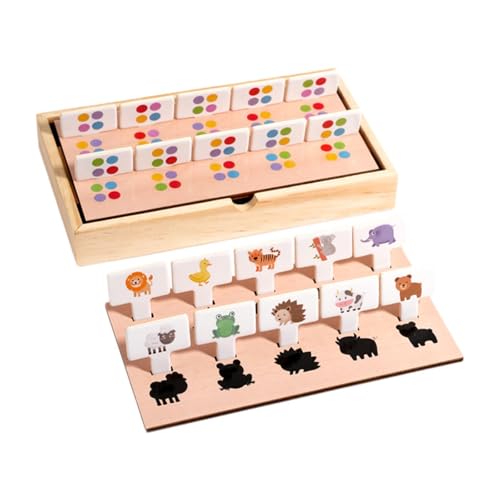 Perfeclan Schatten-Zuordnungsspiele, frühes Lernspielzeug, Farb- und Formerkennung aus Holz, interaktives Spiel, sensorisches Spielzeug für Jungen und Mädchen Perfeclan Schatten-Zuordnungsspiele, frühes Lernspielzeug, Farb- und Formerkennung aus Holz, interaktives Spiel, sensorisches Spielzeug für Jungen und Mädchen von Perfeclan