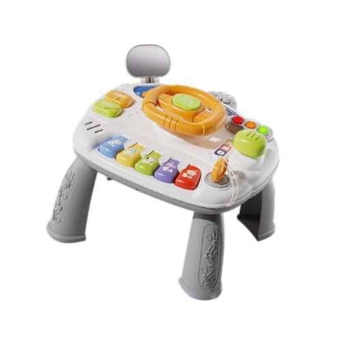 Perfeclan Sensorisches Spielzeug, Aktivitätstisch, Zentrum, Früherziehung, Spielzeug, Kinder, Valentinstagsgeschenke, Vorschul-Lenkrad-Spielzeug für Jungen und, Grau Perfeclan Sensorisches Spielzeug, Aktivitätstisch, Zentrum, Früherziehung, Spielzeug, Kinder, Valentinstagsgeschenke, Vorschul-Lenkrad-Spielzeug für Jungen und, Grau von Perfeclan