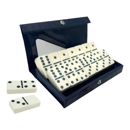Perfeclan -Set mit 28 Dominosteinen, professionelles, unterhaltsames Lernspielzeug, klassisches Spiel mit Spielsteinen und Aufbewahrungsbox für von Perfeclan