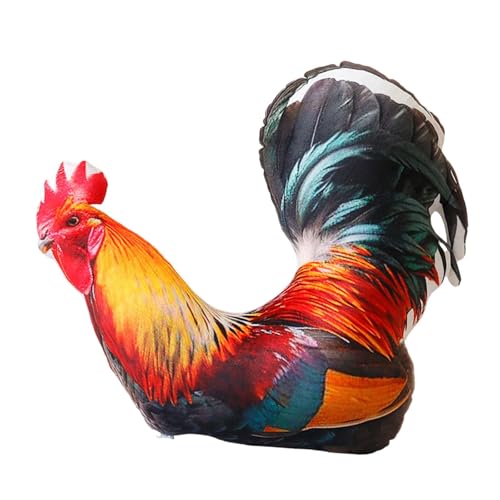 Perfeclan Simulation Tier Plüsch Spielzeug Kissen Weiche Einzigartige Dekoration Stofftier Plüsch Puppe Kissen für Jungen Mädchen Teenager Geschenke, Hahn Perfeclan Simulation Tier Plüsch Spielzeug Kissen Weiche Einzigartige Dekoration Stofftier Plüsch Puppe Kissen für Jungen Mädchen Teenager Geschenke, Hahn von Perfeclan