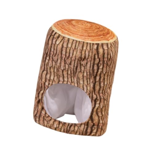 Perfeclan Simulierte Baumform Plüsch-Rollenspiel Rollenspiel Kopfstück Niedlichen Plüschhut Cosplay Kopfbedeckung für Karneval Weihnachten Halloween Frauen von Perfeclan