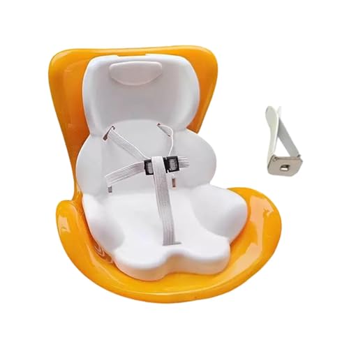 Perfeclan Sitz für Puppen Auto-Entlüftungsclip Multifunktionales Rack-Zubehör Plüschpuppensitz Innendekor für Automobil-Tischplatte Zuhause, Gelb von Perfeclan