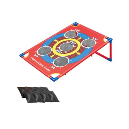 Perfeclan Sitzsäcke Wurfspiel Set, Cornhole Brett mit 8 Sandsäcken, Lustiger Tragbarer Sandsack Wurf, Kreativ für Sport, Drinnen Und Draußen, Party Perfeclan Sitzsäcke Wurfspiel Set, Cornhole Brett mit 8 Sandsäcken, Lustiger Tragbarer Sandsack Wurf, Kreativ für Sport, Drinnen Und Draußen, Party von Perfeclan