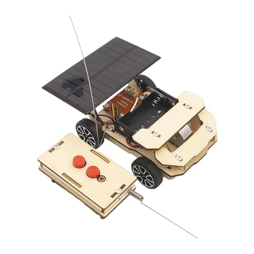 Perfeclan Solarbetriebenes Automodell aus Holz, Schaltungstechnik-Projekt, Geburtstagsgeschenke, wissenschaftliches Experimentierset für Kinder im Alter von von Perfeclan