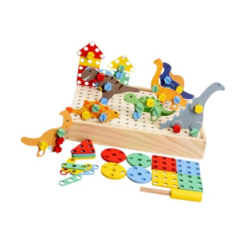 Perfeclan Spielzeug für Kinder Schraubenspielzeug, praktische Fähigkeit kreativer Schraubendreher DIY Building Toy für Kinder Jungen Mädchen Geburtstag Geschenk, Dinosaurier Perfeclan Spielzeug für Kinder Schraubenspielzeug, praktische Fähigkeit kreativer Schraubendreher DIY Building Toy für Kinder Jungen Mädchen Geburtstag Geschenk, Dinosaurier von Perfeclan