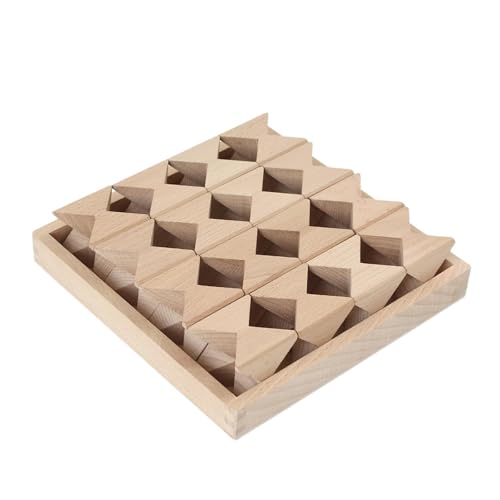 Perfeclan Stapelspiel mit Schmetterlingsblöcken aus Holz, Basteln, sensorisches Spielzeug, unfertiges Stapelspielzeug für Kinder im Vorschulalter, Geschenk für, 16 Blöcke von Perfeclan