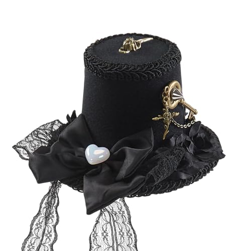 Perfeclan Steampunk Top Hut Haarclip Gothic Headobe für Party bevorzugt Festival -Foto -Requisiten von Perfeclan