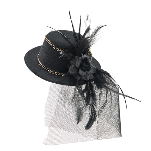 Perfeclan Steampunk Top Hut Kopfbedeckungen Partyhut für Partyzubehör Rollenspiele Halloween, Schwarz Perfeclan Steampunk Top Hut Kopfbedeckungen Partyhut für Partyzubehör Rollenspiele Halloween, Schwarz von Perfeclan