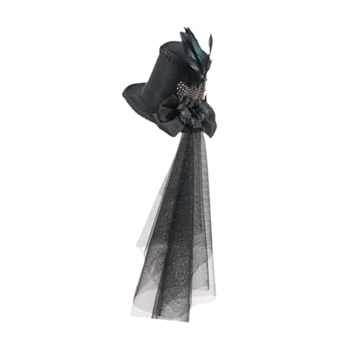 Perfeclan Steampunk-Zylinder, Cocktailhut, Haarspange, Gothic-Vintage-Stil, Kopfbedeckung, Fedoras, Stirnband für Maskerade, Party, Damen, Herren, Erwachsene Perfeclan Steampunk-Zylinder, Cocktailhut, Haarspange, Gothic-Vintage-Stil, Kopfbedeckung, Fedoras, Stirnband für Maskerade, Party, Damen, Herren, Erwachsene von Perfeclan