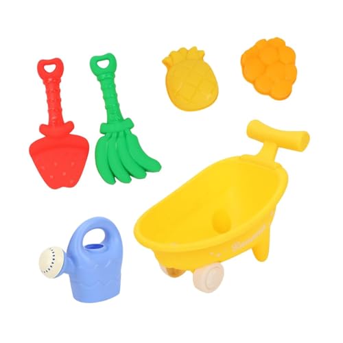 Perfeclan Strandsandspielzeug für, Trolley, Auto, Schaufeln, Rechen, Eimer-Set, Sandspielzeug, Rollenspiel für draußen, Hinterhof, Strand, Garten, Gelb Perfeclan Strandsandspielzeug für, Trolley, Auto, Schaufeln, Rechen, Eimer-Set, Sandspielzeug, Rollenspiel für draußen, Hinterhof, Strand, Garten, Gelb von Perfeclan