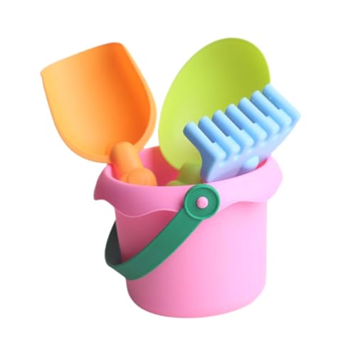 Perfeclan Strandspielzeug Sand Eimer Bildungsberechtigte Sommer Strand Sandspielzeug Spielen Sandwerkzeuge für Travel Beach Party Party bevorzugt Jungen und, Rosa von Perfeclan