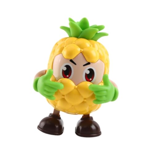 Perfeclan Tanzende Roboterkinder Musical Toy Pädagogikspielzeug Charmant mit Musikalischen Lichtern Puppen für Reisen, Ananas von Perfeclan