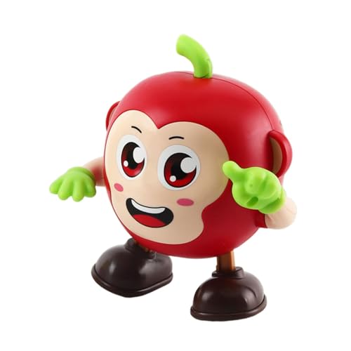 Perfeclan Tanzende Roboterkinder Musical Toy Pädagogikspielzeug Charmant mit Musikalischen Lichtern Puppen für Reisen, Apfel von Perfeclan