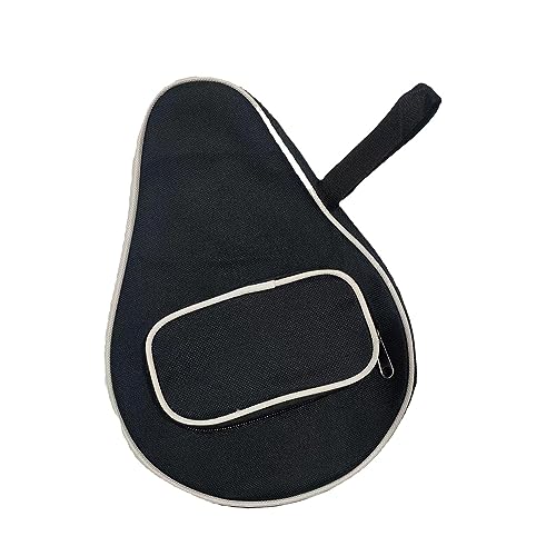 Perfeclan Tischtennisschläger Abdeckung, Tischtennis Schutzhülle, Verschleißfest, Praktische Wiederverwendbare Schlägertasche für Indoor Trainingswettbe, Schwarz von Perfeclan