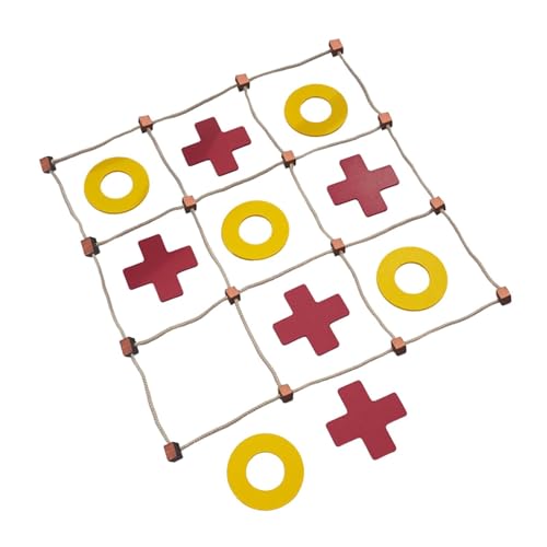 Perfeclan Toe Game Noughts and Crosses Xo Schachbrettspiel Lustiges Elternteil Kinder Interaktives Spiel XO Toy für Unterhaltungsreisen von Perfeclan