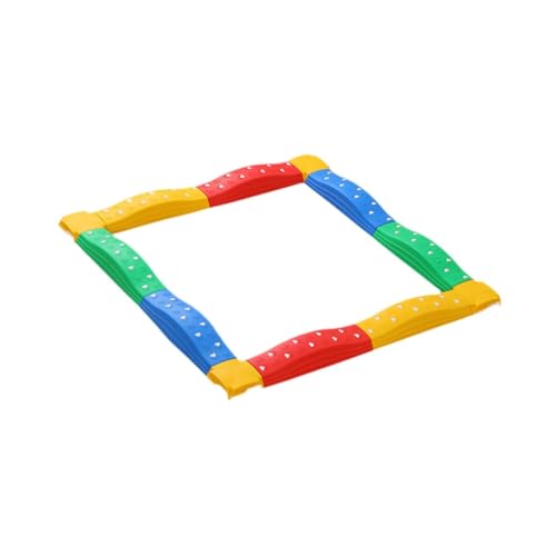 Perfeclan Trittsteine ​​für Kinder, mehrere Hindernisparcours, Balanceblöcke für drinnen und draußen, für Jungen und Mädchen, 12 Stück Regenbogen von Perfeclan