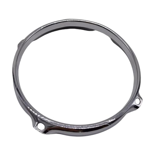 Perfeclan Trommelspannreifen Spannring Schlagfellreifen Zierrand als Dekoratives Zubehör aus Eisen mit Silberbeschichtung für Klaren Klang für die Reparatur, Durchmesser 15.2 cm Perfeclan Trommelspannreifen Spannring Schlagfellreifen Zierrand als Dekoratives Zubehör aus Eisen mit Silberbeschichtung für Klaren Klang für die Reparatur, Durchmesser 15.2 cm von Perfeclan