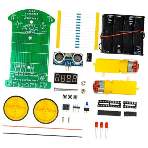 Perfeclan Ultraschall-Entfernungsmessung, Hindernisvermeidung, Autoschweißübungs-DIY-Kit, pädagogisches Spielzeug, Lehrmittel, einfach zusammenzubauen, für die Perfeclan Ultraschall-Entfernungsmessung, Hindernisvermeidung, Autoschweißübungs-DIY-Kit, pädagogisches Spielzeug, Lehrmittel, einfach zusammenzubauen, für die von Perfeclan