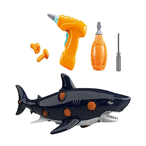 Perfeclan Underwater Creature Toy Figuren Lernspielzeug Teaching Prop Demontage Spielzeug 3D-Modell für Partyzubehör Kinderspielzeug, Hai von Perfeclan