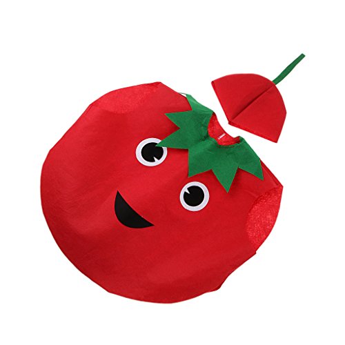 Perfeclan Verschiedene Früchte Kostüme – Stück Stoff Outfit Hut Cosplay für Kinder – Äpfel, von Perfeclan