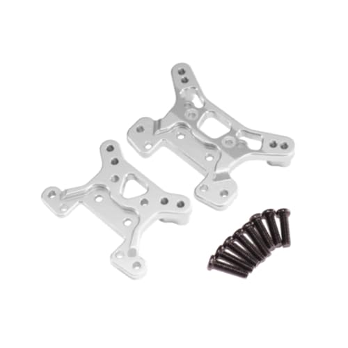 Perfeclan Vorder- und hintere Stoßfaller -Stoßdämpfer, robuste Profi, Ersatz -RC -Autozubehör für WLTOYS 1/14 1/12 RC -Auto, Argent von Perfeclan