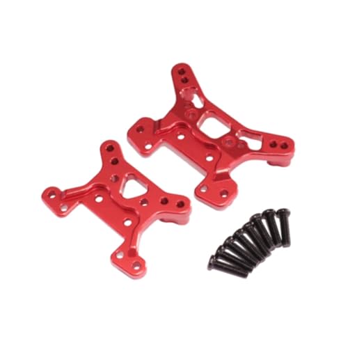 Perfeclan Vorder- und hintere Stoßfaller -Stoßdämpfer, robuste Profi, Ersatz -RC -Autozubehör für WLTOYS 1/14 1/12 RC -Auto, Rot von Perfeclan