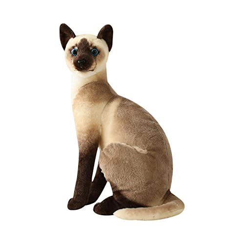 Perfeclan Weiche Katze Plüschtier Tierplüsch Polsterung Gefüllte Puppe Bequeme Lebensechte Schöne Simulation Siamesische Katzen für Kinder, Styled Perfeclan Weiche Katze Plüschtier Tierplüsch Polsterung Gefüllte Puppe Bequeme Lebensechte Schöne Simulation Siamesische Katzen für Kinder, Styled von Perfeclan