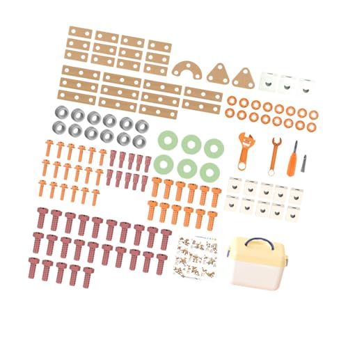Perfeclan -Werkzeugset, Lernspielzeug, Frühlern-Baukasten, Konstruktionsspielzeug für im Alter von 3, 4, 5 und 6 Jahren, 143-teilige Aufbewahrungsbox von Perfeclan