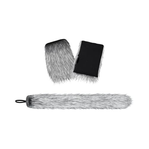 Perfeclan Wolf Schwanz und Handschuhe Set Tier Schwanz Handschuhe Werwolf Cosplay Männer Frauen Rollenspiel Maskerade für Party Bühne Leistung Abschlussball, ohne Maske von Perfeclan