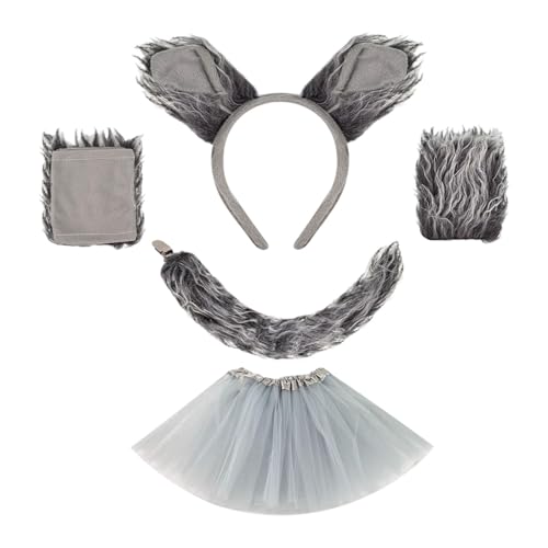 Perfeclan Wolfskostüm, Verkleidung, Party, realistische Handschuhe für Frauen, Mädchen, Perfeclan Wolfskostüm, Verkleidung, Party, realistische Handschuhe für Frauen, Mädchen, von Perfeclan