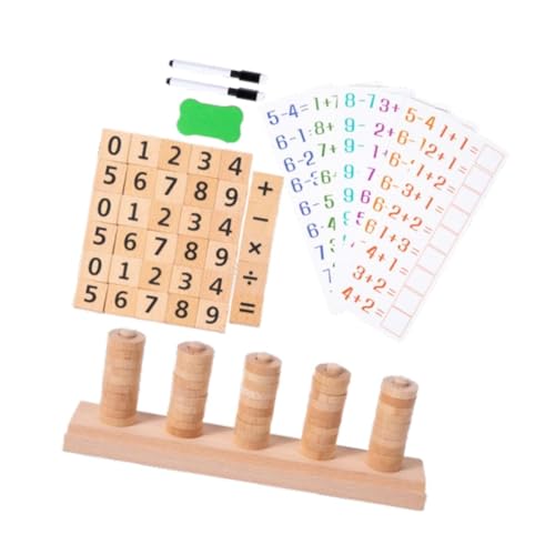 Perfeclan Zahlenzählspielzeug aus Holz, Mathe-Manipulationsspielzeug, stapelbares Mathe-Zählspielzeug, Kindergarten-Lernspielzeug für das Klassenzimmer Perfeclan Zahlenzählspielzeug aus Holz, Mathe-Manipulationsspielzeug, stapelbares Mathe-Zählspielzeug, Kindergarten-Lernspielzeug für das Klassenzimmer von Perfeclan