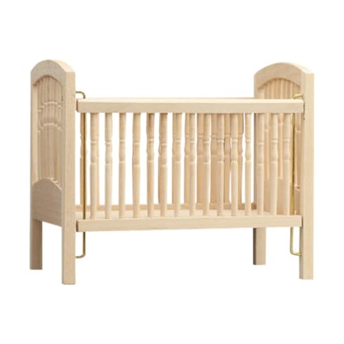 perfeclan 1/12 Babybett Miniatur Holz Babypuppe Cradle Bed Dollhouse Miniatur -Holzbett für Mädchen Dekor Ornament perfeclan 1/12 Babybett Miniatur Holz Babypuppe Cradle Bed Dollhouse Miniatur -Holzbett für Mädchen Dekor Ornament von Perfeclan