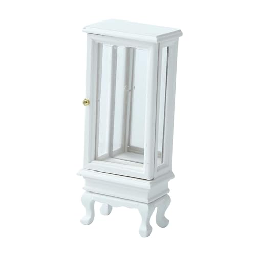 Perfeclan 1/16 Dollhouse Garderobe Aufbewahrungsschrank Dressing Spiegel zart für Wohnzimmer Landschaft Holzmöbel Mini Spiegelmodell, Weiß Perfeclan 1/16 Dollhouse Garderobe Aufbewahrungsschrank Dressing Spiegel zart für Wohnzimmer Landschaft Holzmöbel Mini Spiegelmodell, Weiß von Perfeclan