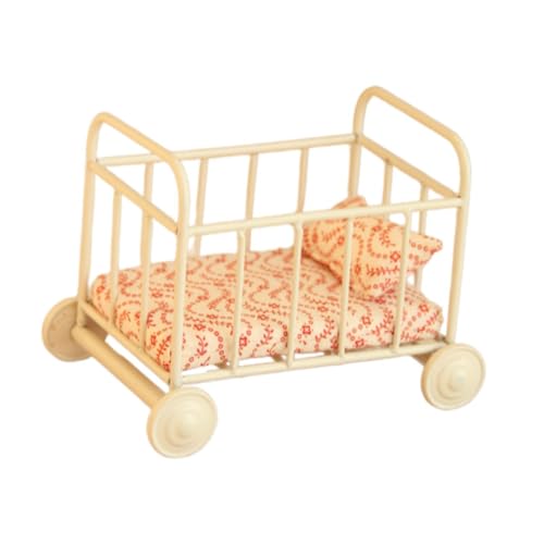 Perfeclan 1: 12 Miniaturpuppenhause Krippenbett mit Matratze Foto Requisiten Miniatur Kleinkinder Bett für Fenster Display Mikrolandschaft Dekor, Welle Perfeclan 1: 12 Miniaturpuppenhause Krippenbett mit Matratze Foto Requisiten Miniatur Kleinkinder Bett für Fenster Display Mikrolandschaft Dekor, Welle von Perfeclan