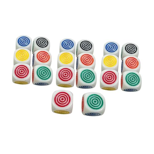 Perfeclan 20 Stücke Spiel Würfel Set Educational Toy Toy Classroom Leichtes Rollenspiel Spielzeugkollektionen Handwerk mit sechsseitigen Würfel Würfel. von Perfeclan