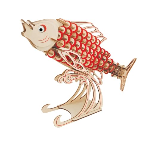 Perfeclan 3D Holzpuzzle Fisch Handwerk Meerestier Puzzle Holz 3D Modellbausätze DIY für Kinder Geschenk Mädchen Geburtstag Valentinstag Perfeclan 3D Holzpuzzle Fisch Handwerk Meerestier Puzzle Holz 3D Modellbausätze DIY für Kinder Geschenk Mädchen Geburtstag Valentinstag von Perfeclan