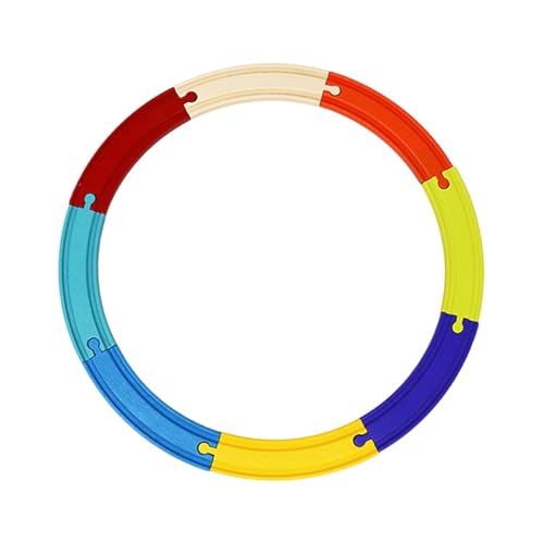 Perfeclan 8 Stück Holzeisenbahngleise, Holzeisenbahnzubehör, motorische Fähigkeiten, Vorschul-Lernspielzeug, DIY-Gleiserweiterung für Kinder, 43cm Perfeclan 8 Stück Holzeisenbahngleise, Holzeisenbahnzubehör, motorische Fähigkeiten, Vorschul-Lernspielzeug, DIY-Gleiserweiterung für Kinder, 43cm von Perfeclan
