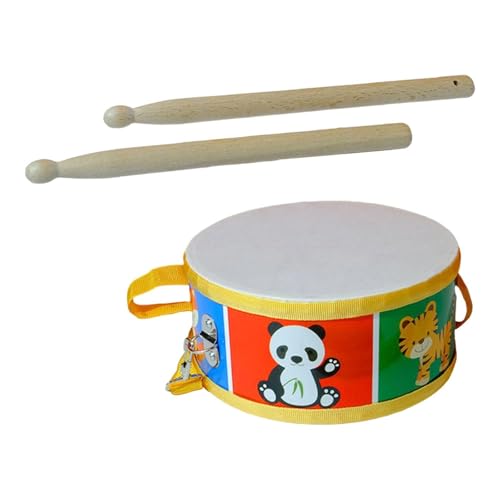 perfeclan 8 Zoll Snare Drum Schlaginstrument Musikspielzeug Leichtes, Vielseitiges Lernspielzeug Hand Auge Koordination für Anfänger von Perfeclan