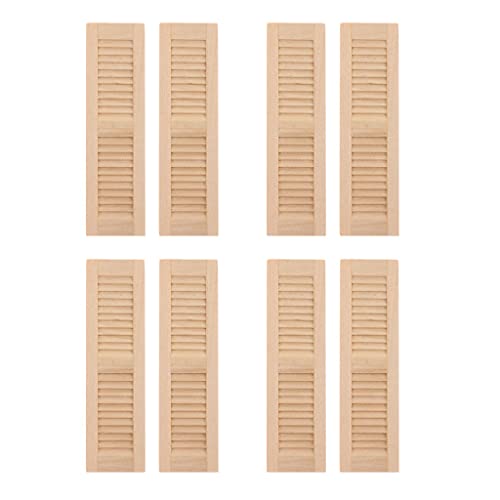 Perfeclan 8pcs 1/12 Puppenhaus Möbel Holzläden DIY Fenster Zubehör Perfeclan 8pcs 1/12 Puppenhaus Möbel Holzläden DIY Fenster Zubehör von Perfeclan