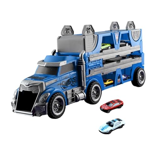 Perfeclan Autotransporter-LKW-Spielzeugset, katapultierende Rennstrecke, Schlepper, Trägerraketen-Set für Jungen, Mädchen, Kleinkinder, Kinder im Alter von 2, Blau Perfeclan Autotransporter-LKW-Spielzeugset, katapultierende Rennstrecke, Schlepper, Trägerraketen-Set für Jungen, Mädchen, Kleinkinder, Kinder im Alter von 2, Blau von Perfeclan