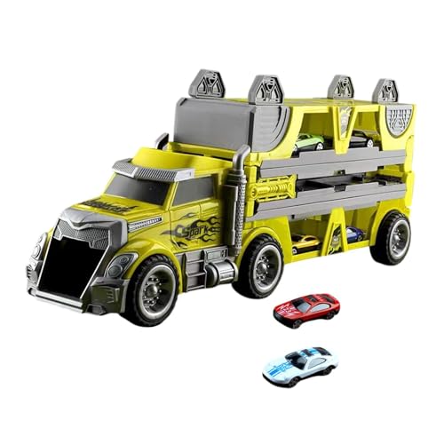Perfeclan Autotransporter-LKW-Spielzeugset, katapultierende Rennstrecke, Schlepper, Trägerraketen-Set für Jungen, Mädchen, Kleinkinder, Kinder im Alter von 2, Gelb Perfeclan Autotransporter-LKW-Spielzeugset, katapultierende Rennstrecke, Schlepper, Trägerraketen-Set für Jungen, Mädchen, Kleinkinder, Kinder im Alter von 2, Gelb von Perfeclan