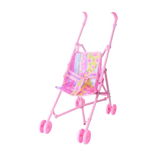 perfeclan Babypuppen-Kinderwagen-Spielzeug, Zubehör, Schubkarren-Spielzeug für Mädchen, Lernaktivitäten, Rollenspiel für kleine Mädchen, Höhe 36 cm perfeclan Babypuppen-Kinderwagen-Spielzeug, Zubehör, Schubkarren-Spielzeug für Mädchen, Lernaktivitäten, Rollenspiel für kleine Mädchen, Höhe 36 cm von Perfeclan