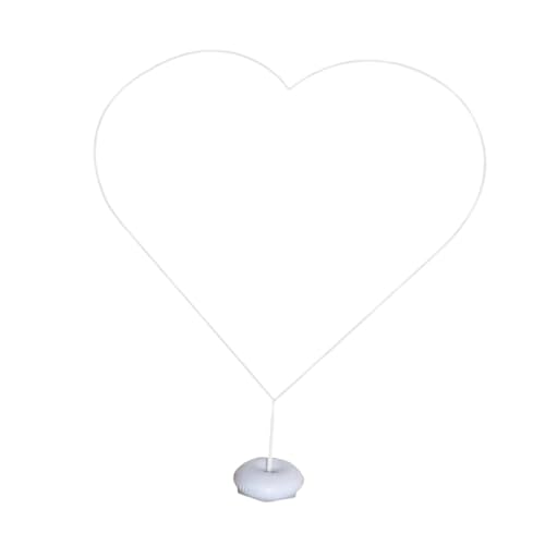 perfeclan Ballonbogenrahmen Ringstütze Leichte Halterung Herzförmig für Halloween -Verlobungszeremonie Valentinstag Babyparty von Perfeclan