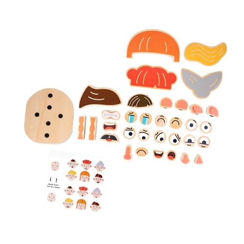 Perfeclan Gesichtswechselblock -Puzzle, Entwicklungsspielzeug, Entwicklung von Imagination Game Bildungsspielzeug, Holz für 36 Monate und höher, Charakterpuzzle Perfeclan Gesichtswechselblock -Puzzle, Entwicklungsspielzeug, Entwicklung von Imagination Game Bildungsspielzeug, Holz für 36 Monate und höher, Charakterpuzzle von Perfeclan