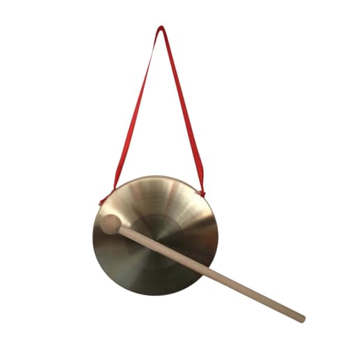 perfeclan Gong-Instrument mit Holzschlägel für Kinder,, traditionelles chinesisches Schlaginstrument, Mini-Gong für Partyspiele , 10cm perfeclan Gong-Instrument mit Holzschlägel für Kinder,, traditionelles chinesisches Schlaginstrument, Mini-Gong für Partyspiele , 10cm von Perfeclan